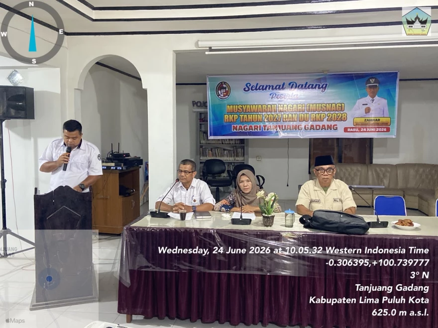 Tahapan Penyusunan RKP 2027 dan DU-RKP 2028, Nagari Tanjuang Gadang 